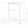 LAMPA WISZĄCA DIONE 6 WHITE (LISTWA) 1092K_2 Aldex