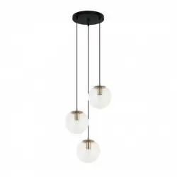 Lampa wisząca PND-58867-3S-BK-BRO Sarpo Italux