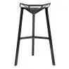 BS-363.BLACK Krzesło barowe SPLIT PREMIUM czarne - aluminium
