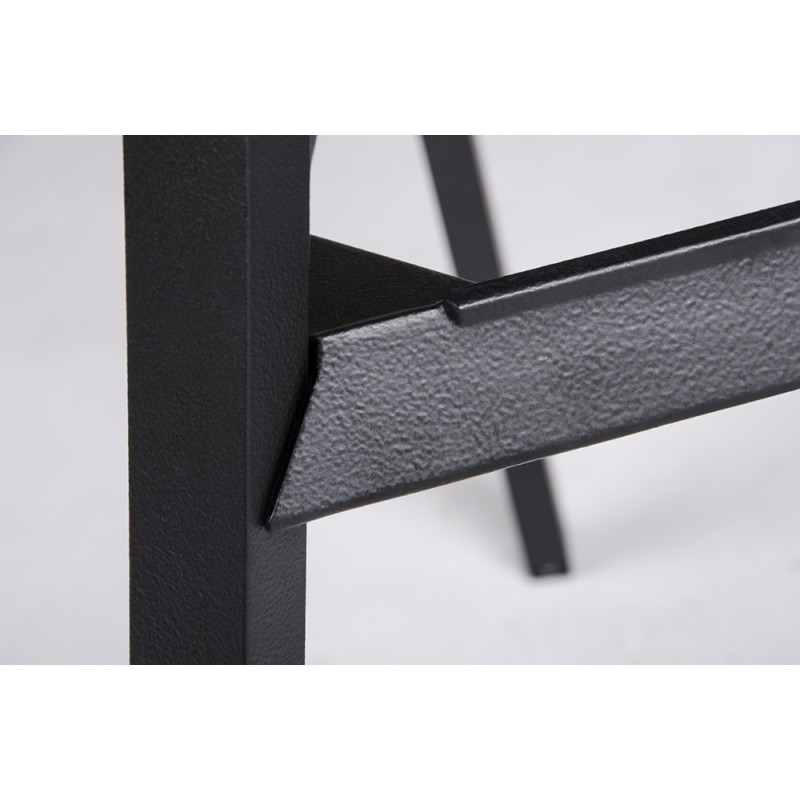 BS-363.BLACK Krzesło barowe SPLIT PREMIUM czarne - aluminium