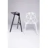 BS-363.BLACK Krzesło barowe SPLIT PREMIUM czarne - aluminium