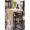 BS-363.BLACK Krzesło barowe SPLIT PREMIUM czarne - aluminium