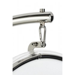 JH-200.13W Fotel BUBBLE STAND poduszka atramentowa - podstawa chrom, korpus akryl, poduszka wełna