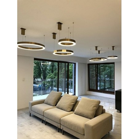 JD8169-40 Lampa wisząca RING 40 złota - LED, stal