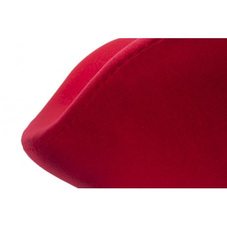 JH028.RED.17 Fotel SWAN WOOL PREMIUM czerwony - wełna, podstawa stal