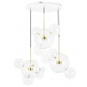 XCP9148-3A Lampa wisząca CAPRI DISC 3 złota - 180 LED, aluminium, szkło