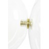 XCP9148-3A Lampa wisząca CAPRI DISC 3 złota - 180 LED, aluminium, szkło