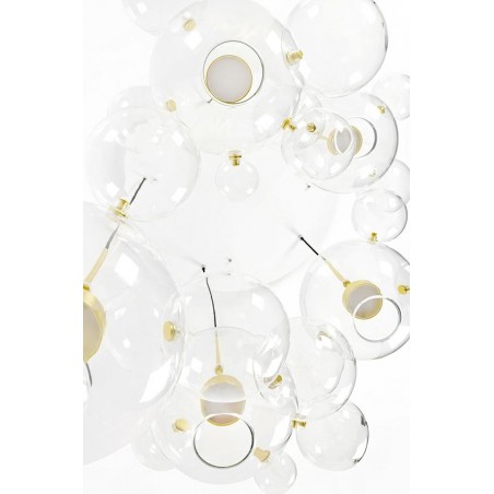 XCP9148-5A Lampa wisząca CAPRI DISC 5 złota - 300 LED, aluminium, szkło