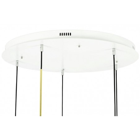 XCP9148-5A Lampa wisząca CAPRI DISC 5 złota - 300 LED, aluminium, szkło