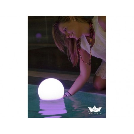 LUMBL030FTNW NEW GARDEN lampa ogrodowa BULY 30  FLOATING SOLAR & BATTERY biała