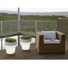 LUMMG030SSNW NEW GARDEN donica MAGNOLIA 30 SOLAR & BATTERY biała
