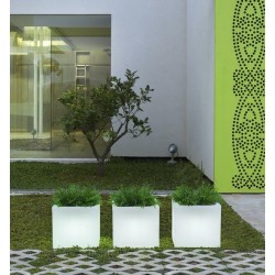 LUMNC050SSNW NEW GARDEN donica NARCISO 50 SOLAR & BATTERY biała