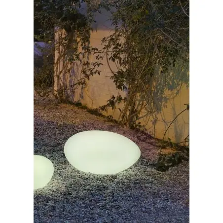 LUMPT040SSNW NEW GARDEN lampa ogrodowa PETRA 40 SOLAR & BATTERY biała