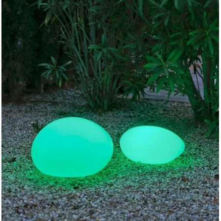 LUMPT060SSNW NEW GARDEN lampa ogrodowa PETRA 60 SOLAR & BATTERY biała