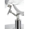 JH-200-2.WHITEPUW Fotel BUBBLE STAND 2 poduszka biała - akryl, chrom, ekoskóra