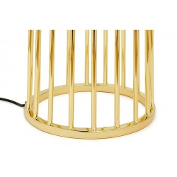 XCF7583-164 Lampa podłogowa HOLMES STRAIGHT złota z czarnym kloszem -  metal
