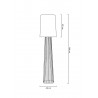 XCF7583-164 Lampa podłogowa HOLMES STRAIGHT złota z czarnym kloszem -  metal