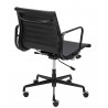 B055.BLACKL Fotel biurowy BODY PRESTIGE PLUS czarny - skóra naturalna, aluminium