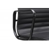 B055.BLACKL Fotel biurowy BODY PRESTIGE PLUS czarny - skóra naturalna, aluminium