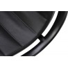 B055.BLACKL Fotel biurowy BODY PRESTIGE PLUS czarny - skóra naturalna, aluminium
