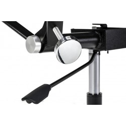 B055.BLACKL Fotel biurowy BODY PRESTIGE PLUS czarny - skóra naturalna, aluminium