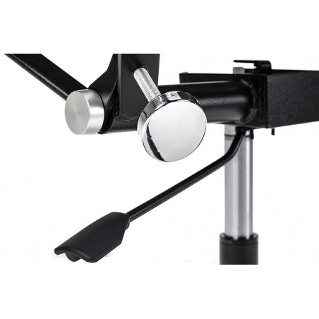 B055.BLACKL Fotel biurowy BODY PRESTIGE PLUS czarny - skóra naturalna, aluminium