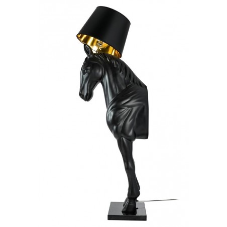 JB001L Lampa podłogowa KOŃ HORSE STAND M czarna - włókno szklane