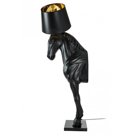 JB001L Lampa podłogowa KOŃ HORSE STAND M czarna - włókno szklane