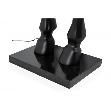 JB001L Lampa podłogowa KOŃ HORSE STAND M czarna - włókno szklane