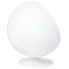 JH-066.BLUE Fotel BALL biało-niebieski - włókno szklane