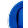 JH-066.BLUE Fotel BALL biało-niebieski - włókno szklane