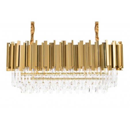 DW-D5689S.GOLD Lampa wisząca IMPERIAL LONG GOLD 90 - stal, kryształ
