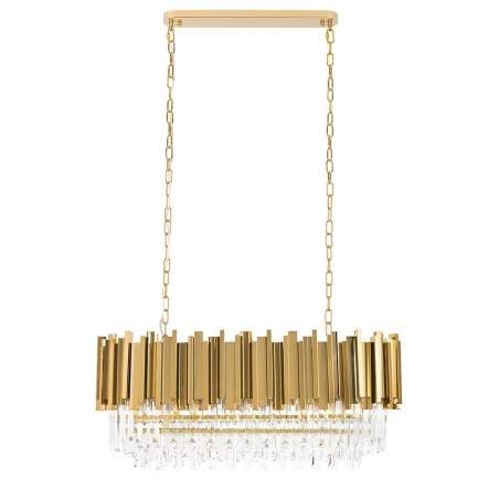 DW-D5689S.GOLD Lampa wisząca IMPERIAL LONG GOLD 90 - stal, kryształ