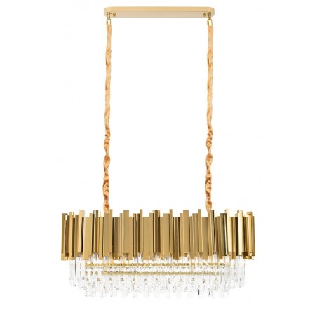DW-D5689S.GOLD Lampa wisząca IMPERIAL LONG GOLD 90 - stal, kryształ