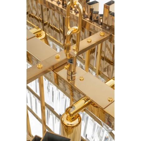 DW-D5689S.GOLD Lampa wisząca IMPERIAL LONG GOLD 90 - stal, kryształ