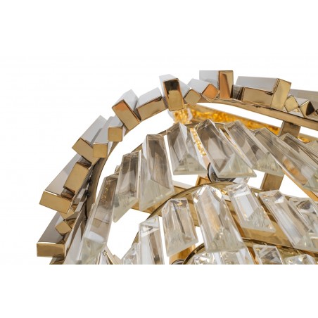DW-D5689S.GOLD Lampa wisząca IMPERIAL LONG GOLD 90 - stal, kryształ