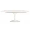 RT-335V.MDF Stół TULIP ELLIPSE biały - blat owalny MDF, metal