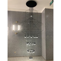 MD21352-43-1500 Lampa wisząca FLUSSO 43 GRANDE czarne