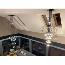 MD21352-43-1500 Lampa wisząca FLUSSO 43 GRANDE czarne