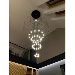 MD21352-43-1500 Lampa wisząca FLUSSO 43 GRANDE czarne
