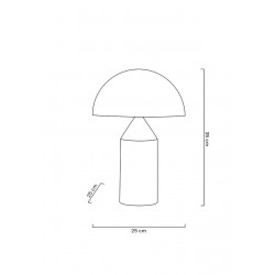 MT20520-2-250T Lampa biurkowa FUNGO złota - mosiądz