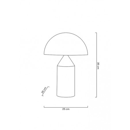 MT20520-2-250T Lampa biurkowa FUNGO złota - mosiądz