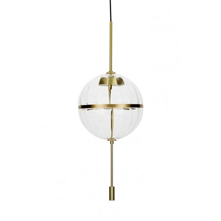 MD12001-1Y-300 Lampa wisząca CHAPLIN 300 mosiądz  - LED, szkło