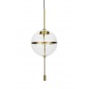 MD12001-1Y-300 Lampa wisząca CHAPLIN 300 mosiądz  - LED, szkło