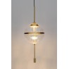 MD12001-1Y-300 Lampa wisząca CHAPLIN 300 mosiądz  - LED, szkło