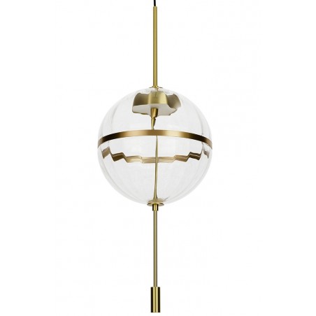 MD12001-1Y-300 Lampa wisząca CHAPLIN 300 mosiądz  - LED, szkło