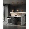 MD12001-1Y-300 Lampa wisząca CHAPLIN 300 mosiądz  - LED, szkło
