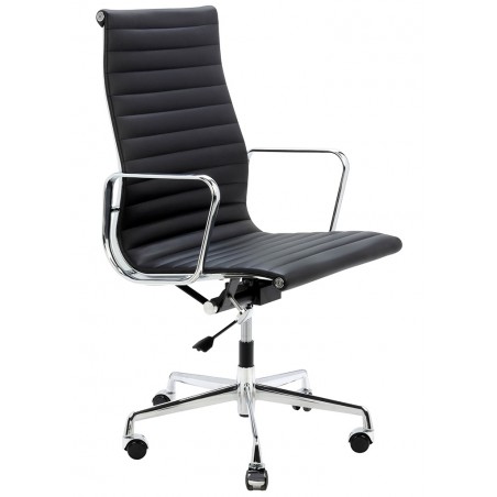 A022.CHROM Fotel biurowy AERON PRESTIGE PLUS chrom - skóra naturalna, aluminium