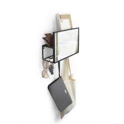 1012828-040 UMBRA organizer ścienny z lustrem CUBIKO czarny