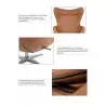 HE-066.D.BROWN.81 Fotel EGG SZEROKI VELVET ciemny brąz.81 - welur, podstawa stal